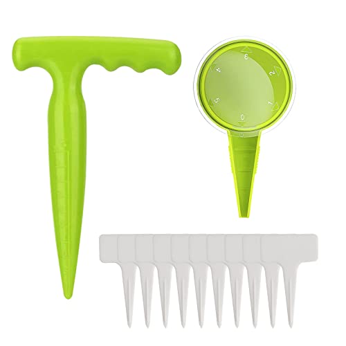 Andiker 12 pcs Gardening Tool Sets, Adjustable Outdoor Seed Planter