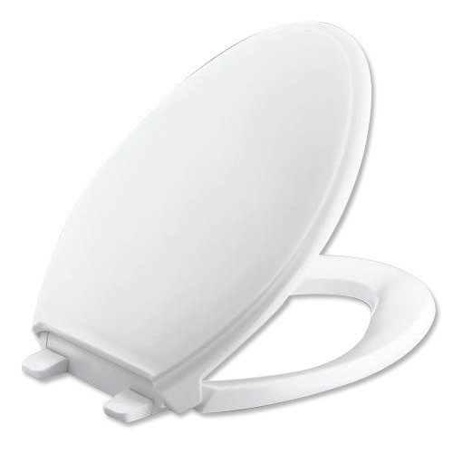 Image of ZEE FLOW TOILET SEAT COVER - White /Pink /Ivory /Blue /Pea Green /Brown - Plastic - Minimalist - TOILET SEAT