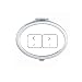 Keyboard Symbol Brackets Art Deco Gift Fashion Mirror Portable Fold Hand Makeup Double Side Glasses