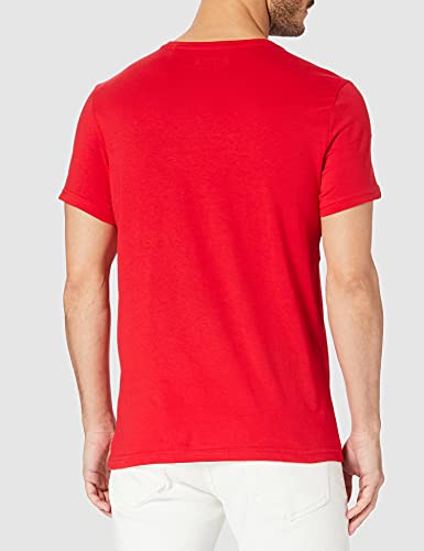 MUSTANG Aaron C Print T-Shirt, Colore: Rosso, S