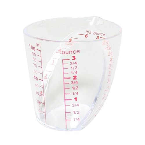 Vaso medidor plástico Angulado 3 oz miniatura 1