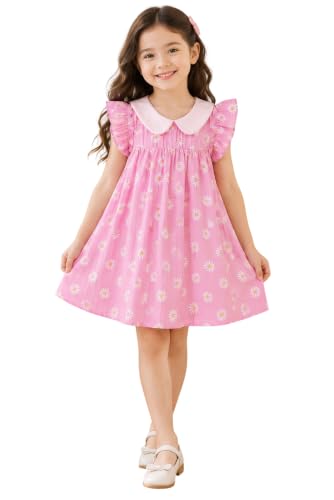 Image of TAGAS Floral Print Mesh Insert Ruffle Trim Belted Dress||Frock for Girls||Sleeve Less Dress for ||Fency Dress||(KD-144)