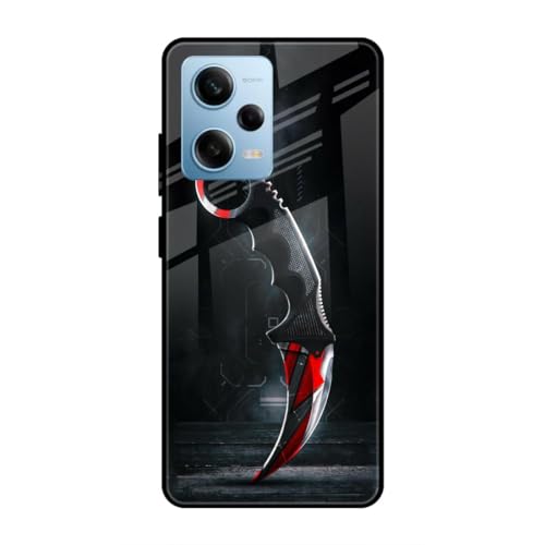 Image of SmashItUp Knife | Weapon Designer Printed TPU Metal Case Mobile Back Cover for Redmi Note 12 Pro 5G