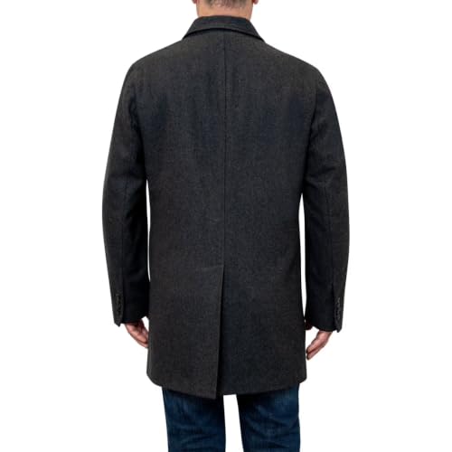 Image of LONDON FOG Men's Top Coat - Classic Fit Winter Coat, Signature Wool-Blend Men's Overcoat, (Regular & Big-Tall Sizes)