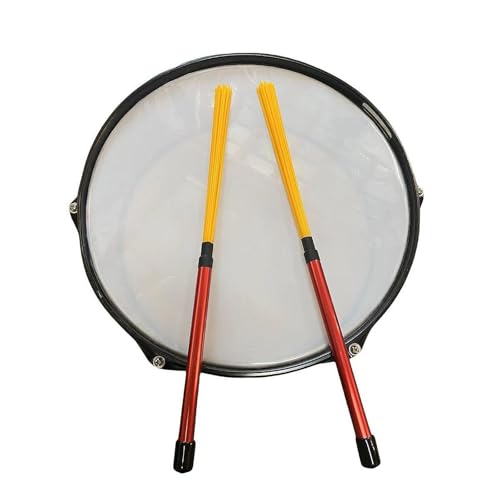 Baquetas de batería para jazz de 15.75 pulgadas rojo y amarillo miniatura 6