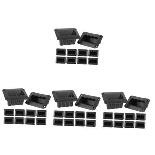 DOITOOL 4sets Speaker Handle Replacement Plastic Handle for Subwoofer Barn Door Fence Gate 10pcs*4