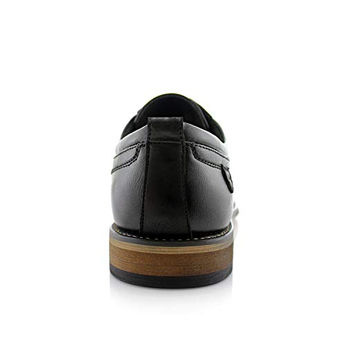 Image of Ferro Aldo Men's Modern Cap-Toe Derby Collection | Statement Dress Shoes in Floral, Woven, & Classic Styles