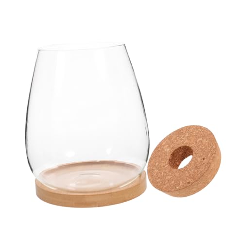 KONTONTY 1ensemble Bouteille pour Terrarium Petit Conteneur Décoratif pour Plantes Et Micro- pour Intérieur Bureau Jardin avec Couvercle Et Accessoires
