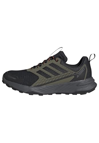 adidas Hombre Terrex Tracefinder 2 Climaproof Trail Running Shoes, Olive Strata/Core Black/Semi Impact Orange, 42 EU