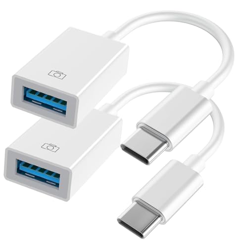 Adaptador USB-C a USB para iPhone 15 16 MacBook Pro Air 2025 iMac iPad mini Pro, convertidor de cable USB OTG certificado por Apple MFi, compatible con cámara, lector de tarjetas, unidad flash USB