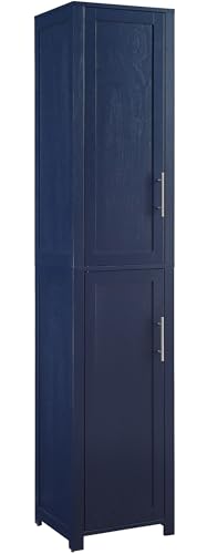 Crosley Furniture Savannah Linen Storage Cabinet, Laundry Room, Bathroom Organizer