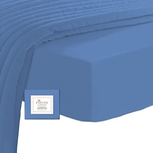 400 Thread Count Cotton King Size Fitted Sheet Dark Brown, 100% Long Staple Cotton King Bed Sheet, Soft Sateen Kingsize Fitted Bed Sheets (Chocolate 100% Cotton 40cm Deep Fitted Sheet King 160 x 200)