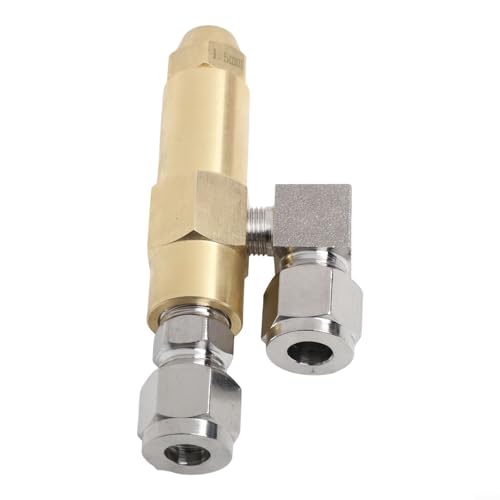 Jonikuper Boquilla de quemador de aceite residual para sistemas de caldera de doble sifón, boquilla atomizadora de combustible de latón y acero inoxidable con entrada de aceite de 1/8 pulgadas