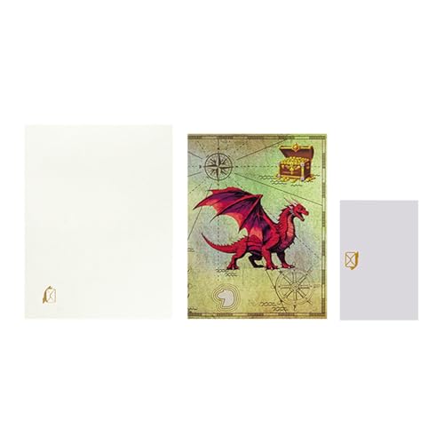 Carte de Vœux 3D Dragon en papier sculpté artisanal pour collection haut de gamme 15x20cm