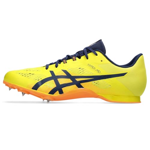 ASICS Unisex Hyper MD 8 Track & Field Shoe, 10.5M / 12W, Bright Yellow/Blue Expanse