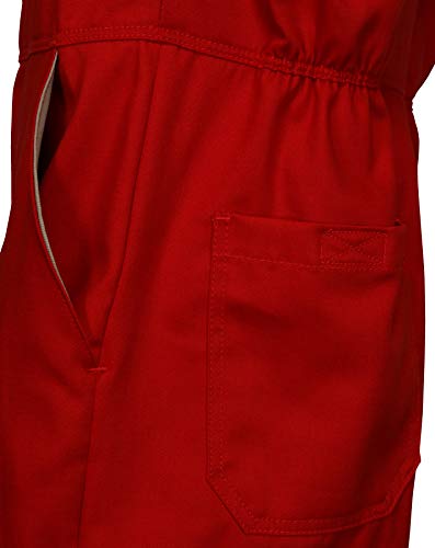 Image of MCR Safety Summit Breeze Flame Resistant FR Coveralls, 7 oz Cotton, Work Coveralls, Red, 38 Tall