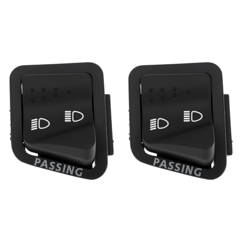 ECSiNG Lot de 2 Interrupteurs de Feux de Route Et de Croisement 4 Broches 246090200 Compatible avec Piaggio MP3 NRG TPH X7 X8 X9 XEvo Zip 50 125
