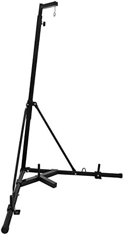 BLTPress Dual Station Boxing Heavy Bag Stand Free Standing Punching Punch Bracket Station Boxing for Heavy Bag Kick Punching Training