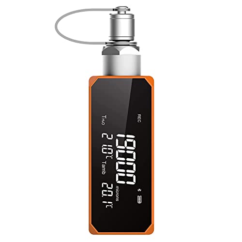 Elitech VGW-Mini Medidor de Vacío Medidor de Vacío Digital - 1/4' SAE - 1 a 19,000 micrones - Medidor de Vacío Digital Medidor de Vacío Digital para HVAC de Automóvil