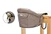Fillikid Babyworld Tischsitz | Faltbarer Babysitz | Stuhlsitz mit klappbarer Schraubfixierung | Boostersitz mit Anti-Rutsch-Klemmen und Tragetasche | Babysitz für dicke Tischplatten | Tischstuhl