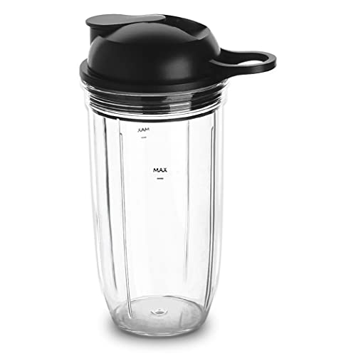 Joyparts Taza de repuesto con tapa To-Go, compatible con NutriBullet Blender Combo NutriBullet Pro 1000 y NutriBullet Select 2.0 (24 onzas)