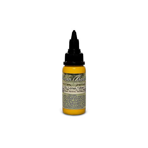 Lemon Yellow Mario Barth Gold Label - Intenze Tattoo Ink - 1oz Bottle