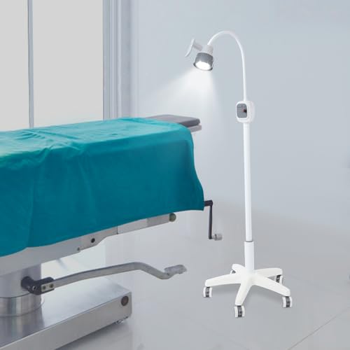Lampada chirurgica a LED, dimmerabile, portatile, medica, a luce fredda a 360°, flessibile e regolabile in altezza, per ginecologia, ambulanza