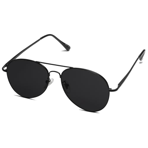 Image of SOJOS Classic Aviator Sunglasses for Women Men Metal Frame Spring Hinges SJ1030
