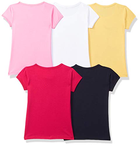 T2F Girls Girls half sleeve printed tshirt T-Shirt (pack of 5)