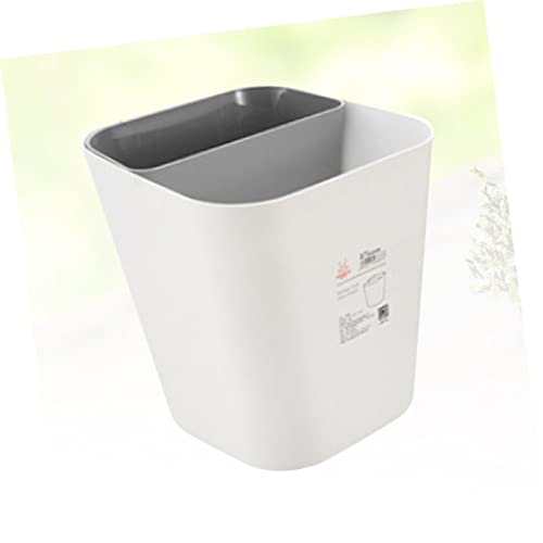Panier en plastique double Cabilock gris pour tri des déchets - 4