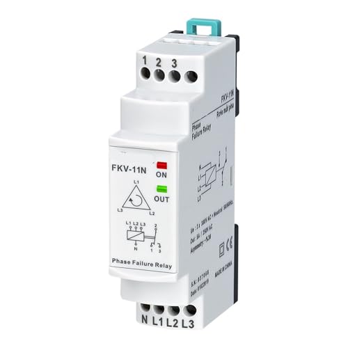 Relais défaillance de phase triphasé FKV-11N protection asymétrie 30%