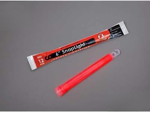 Datrex ER0051M-RD, 6" SnapLight Light Sticks, Red 1/Each, Lot of 5