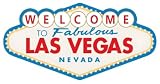 Las Vegas Welcome Sign Car Bumper Sticker, Weather Resistant Vinyl Decal for car, Laptop, Window, Tank
