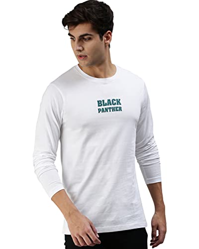 Image of Veirdo Pure Cotton Full Sleeves Round Neck Cool & Stylish Graphic Printed T-Shirt for Men & Boys