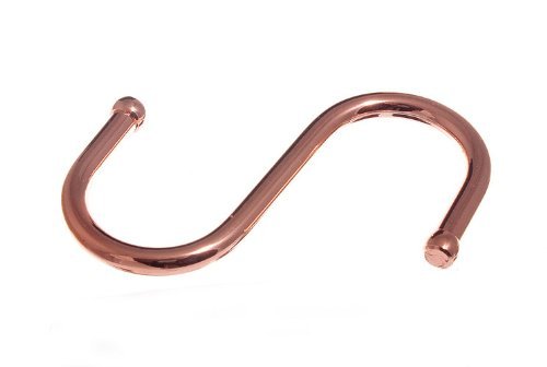 S HOOK UTILITY KITCHEN RACK HOOK BALL END COPPERED 3 INCH 75MM ( pack of 12 )