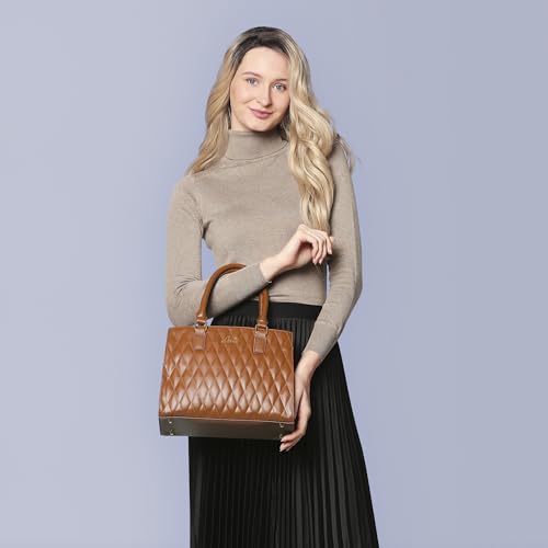 Image of Lavie Women's Stitch Shelly Medium Satchel Bag | Ladies Purse Handbag