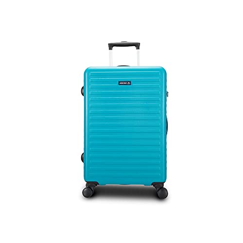 Image of The Assembly Medium Check in Luggage Polycarbonate 67 L- Premium Hardsided Suitcase Trolley - Teal