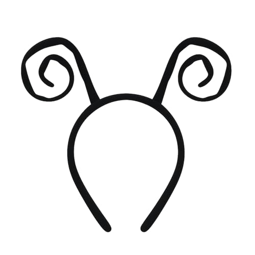 Broeify Butterfly Antenna Headband Black Spiral Antennae Costume Hairband for Kids and Adults Ladybug Moth Insect Headpiece for Halloween Dress-Up Cosplay School Plays and Party Accessories