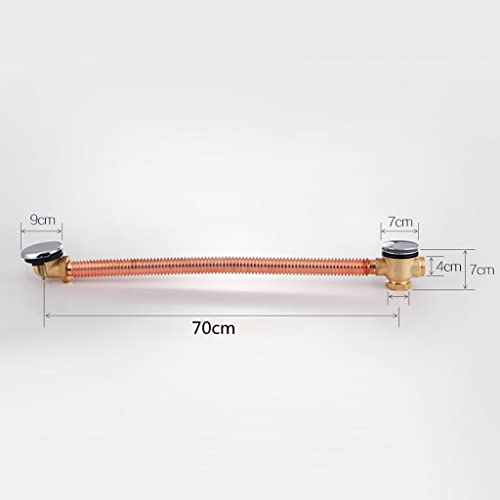 Desagüe de bañera con sistema emergente rotatorio para tuberías de baño 3