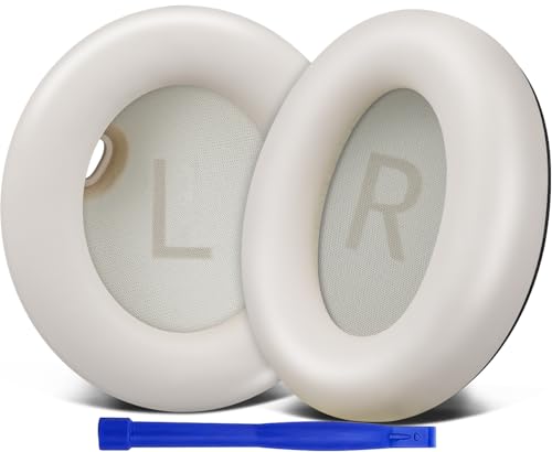 Almohadillas para auriculares SOULWIT de repuesto para Anker Soundcore Space One (S1), no para Space One Pro, cojines con cuero proteico más suave y espuma aislante de ruido — Dorado miniatura 1