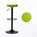 Produktbild oanzryybz Bar Stuhl Restaurant Bank Retro Hochstuhl Schmiedeeisen hoher Hocker Drehlift Frontstuhl@Grün_38,5 * 32 * 70 cm