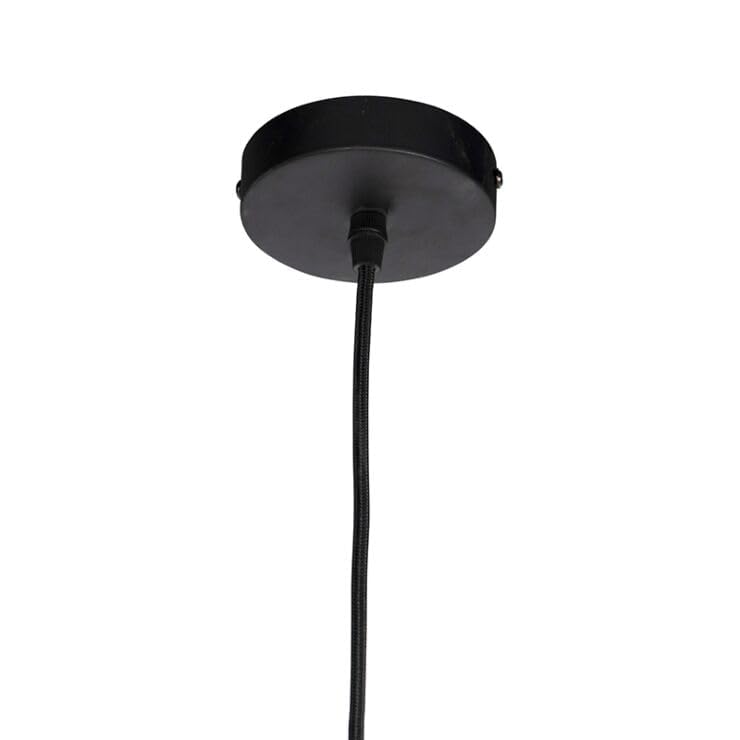 Image of Mahganya Decoration Modern Ceiling Lamp for Living Room, Office,Bedroom Lamp with All Fixtures and Fitting White Design Hanging Antique Fitting (Luister Black Cap)