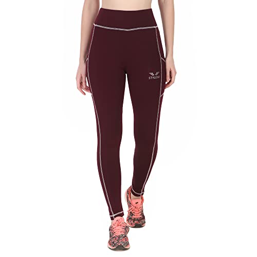 Image of Yoga Pants for Women High Waisted Stretchable Workout Jeggings with Pockets.