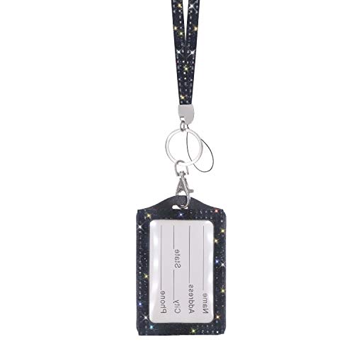 Soleebee 80cm Bling Strass Pelle collo Cordini