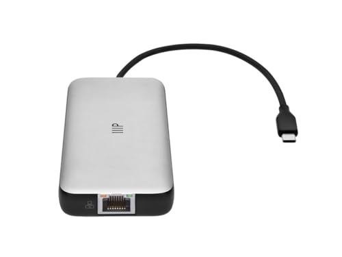 Adaptador HDMI dual Monoprice Ethernet y lector SD USB 10Gbps 5