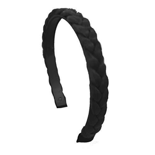 1/2 Inch Plait Braided Hard Headband Hair Bands (Keshet Accessories)