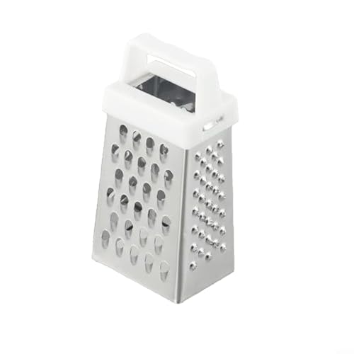 Rallador de acero inoxidable de cuatro caras con mango antideslizante miniatura 3