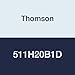 Thomson 511H20B1D Profile Carriage, Standard Long High Grade Linear Carriage, Ball Type, 0.03 C Preload, Low Drag Seals, Duralloy Thin Dense Chrome, Size 20, 63mm Width, 25-1/2mm Height, 87 1/2mm Length