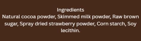 Image of CupNest Strawberry Hot Chocolate mix powder | Thick & Creamy Cocoa Mix with Strawberry powder | Premium chocolate drink | Instant Hot & Cold Chocolate | No Preservatives | 250g