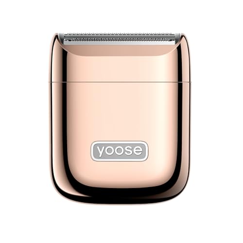 Image of yoose Electric Razors for Women, IPX7 Alloy Body Bikini Trimmer for Women (USB-C, Trimmer Comb, Multi Shaving Modes), Portable Size, Radiant Gold